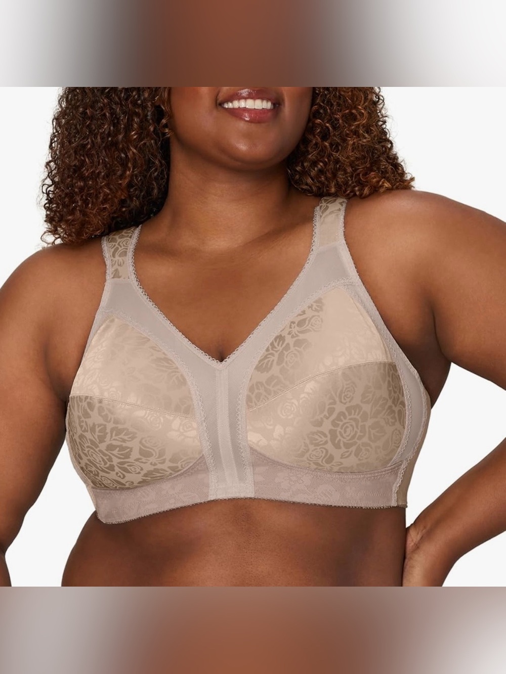 Playtex Women's Wireless Bra, 18 Hour Bra, Full Coverage, Smoothing, 4693,